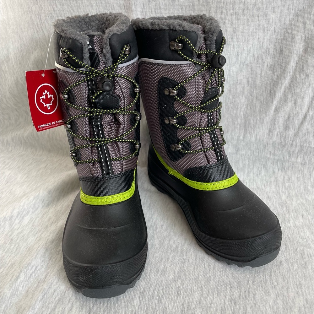 Kamik Luke 4 Charcoal Kids Snow Boots Size 3